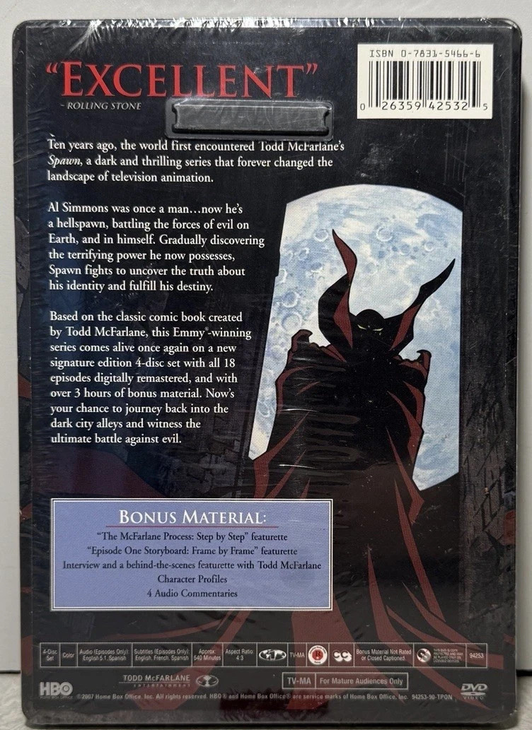 Todd McFarlanes Spawn (DVD, 2007, 4-Disc Set, 10th Anniversary