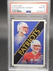 TOM BRADY/D.STACHELSKI 2000 FLEER TRADITION GLOSSY ROOKIE #352 PSA 8 Q7035