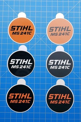 Vinyl Sticker for Stihl MS 241C Recoil Badge ''Full Overlay''