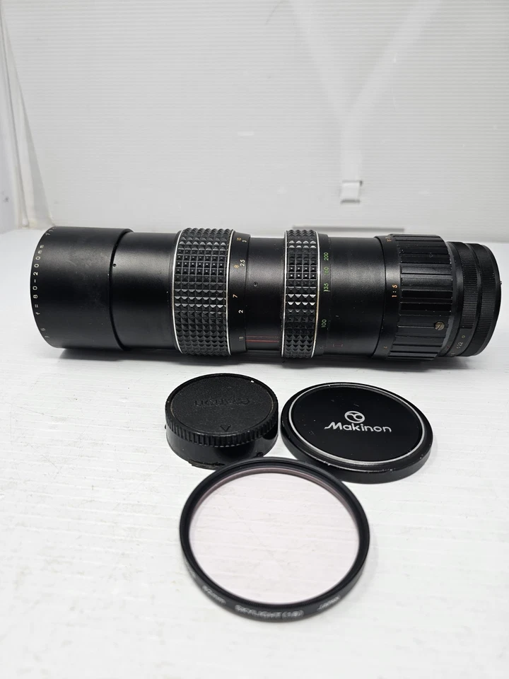 Auto Makinon f=80 -200mm Multi-Coated 1:3.5 Lens With Hova 62mm Skylight Filter  - Image 3 of 4