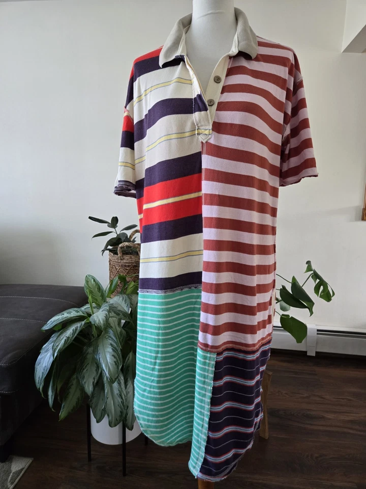 VESTIDO CORTO FREE PEOPLE WE THE FREE FOREVER MAXI CAMISETA A RAYAS PIEZAS XS Foto 3 de 4