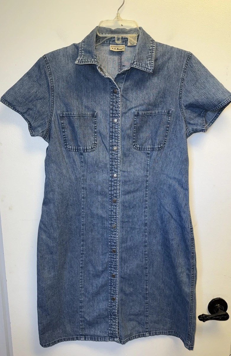 slim fit dress slacks Denim Button Down Dress