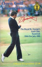 Seve Ballesteros Open Golf Champion St. Andrews 1984 Hand Signed programme 1985