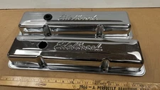 Vintage Valve Covers  Chrome Edelbrock 4 hole
