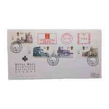 High Value Definitive Stamps CASTLES 1997 Royal Mail First Day Cover CDS PMK FDC
