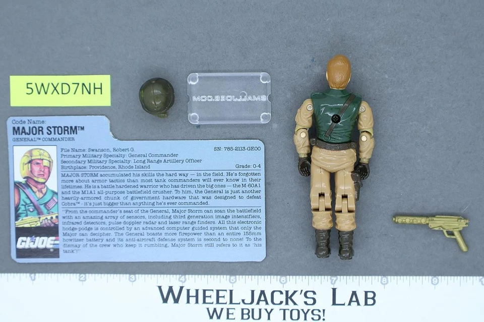 Major Storm V1 100% Complete G.I. Joe 1990 Hasbro Vintage Action Figure - Image 2 of 2