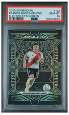 2023-24 Panini Obsidian Franco Mastantuono TRUE RC Green 5/5 PSA 10 FIRST CARD