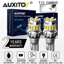 NEW 2x 921 912 W16W T15 LED 6500K HID White Backup Reverse Lights Bulb 2F18