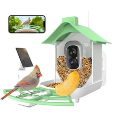 Bird Feeder with Camera, Smart Bird Feeder Camera with AI Identify Instant No...