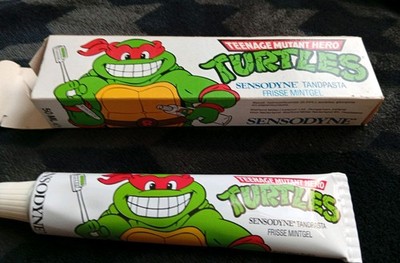 Vintage TMNT Sensodyne Zahnpasta 1990 in OVP + RARITÄT+