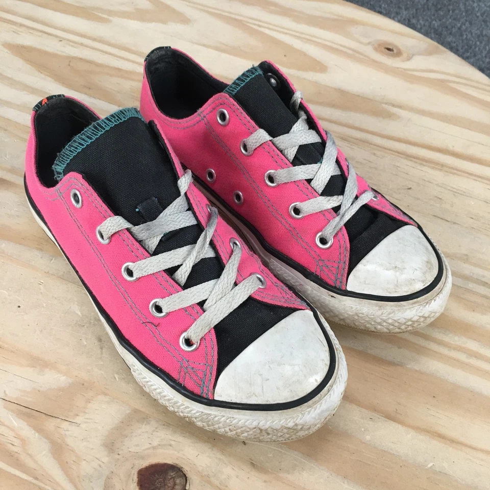 Converse Zapatos Junior 2 Chuck Taylor All Star Tenis Rosa Lona Bajo 654226F Foto 3 de 4
