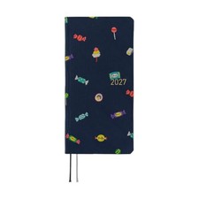 Hobonichi Techo 2027 Weeks Bow Tie Candy Dream English Weekly Planner Navy