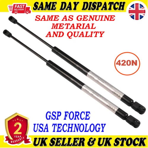 2X TAILGATE BOOT GAS STRUTS 420 Newton FOR SKODA FABIA III 6V6 827 550