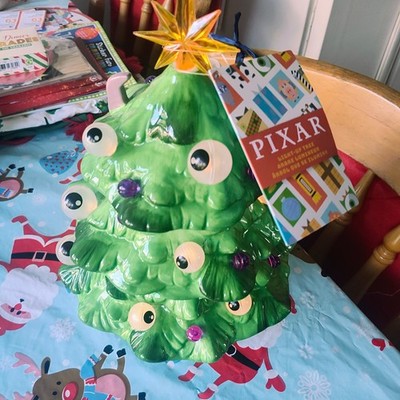 Leuchtender Weihnachtsbaum Disney Ornament Pixa Monster inkl. Pixar Brandneu. Keramik