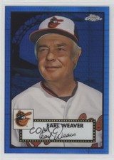 2021 Chrome Platinum Anniversary Mega Box Blue Prism Refractor Earl Weaver e9p