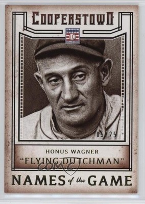 2015 Panini Cooperstown Names of the Game Gold 5/25 Honus Wagner #17 HOF n8a