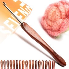 Mimosa 5mm Single Crochet Hook Available in 0.6mm-6.5mm Ergonomic Hand Polish...