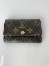 LOUIS VUITTON Multicle 6 Monogram Brown Leather Brown Men's