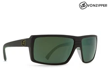 Von Zipper Snark Sunglasses Satin Gloss Green Stripe / Quasar Eclipse