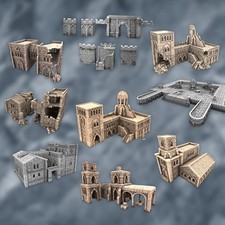 Lord of the Rings Middle Earth Gondor Minas Tirith Osgiliath Builds Ruins Walls