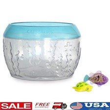 Interactive Cat Fish Bowl Toy W/ Light Up Fish  Floating Turtle Indoor Play New