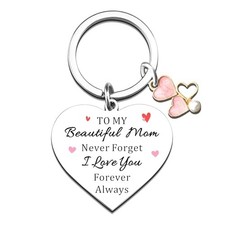 Mom Keychain from Daughter Son Mom Gift from Kids Girls Best Moms Ever Gifts