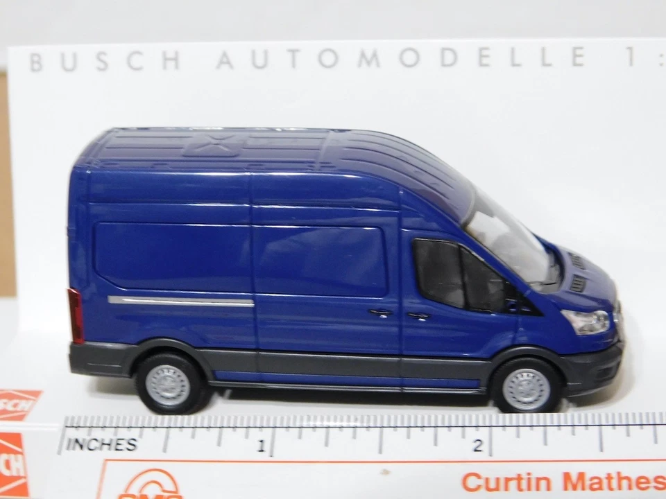 Busch 54301  1/87 HO 2014  Ford Trasit  Van Blue Undecorated  NIB - Image 4 of 4