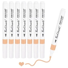 Water Based Acrylic Markers Pens 8 Pack Creamy Beige NO.44 2MM Acrylic Markers