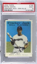 2004 Topps Cracker Jack SP Mini Blue Rickie Weeks #195 PSA 9 MINT n8a