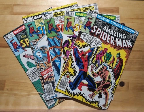 5 Amazing Spider-Man Comics: #211-#215 (1981) VF