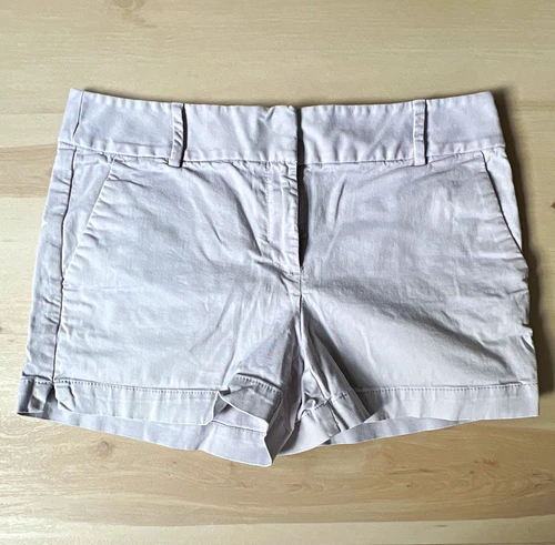 LOFT Riviera Short Cotton Twill Chino Shorts 6 32W Mid Rise 3"