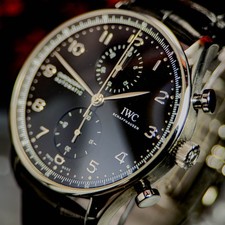 2020 IWC Portugieser Chronograph 41mm Black Steel | IW371609 | Full Set 9