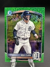 2025 Bowman - Chrome Prospects Max Clark #BCP-24 Green Mojo Refractor /99 (RC)