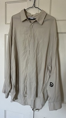 Acne Studios Button Up Shirt Mens Size 50 Medium Ecru
