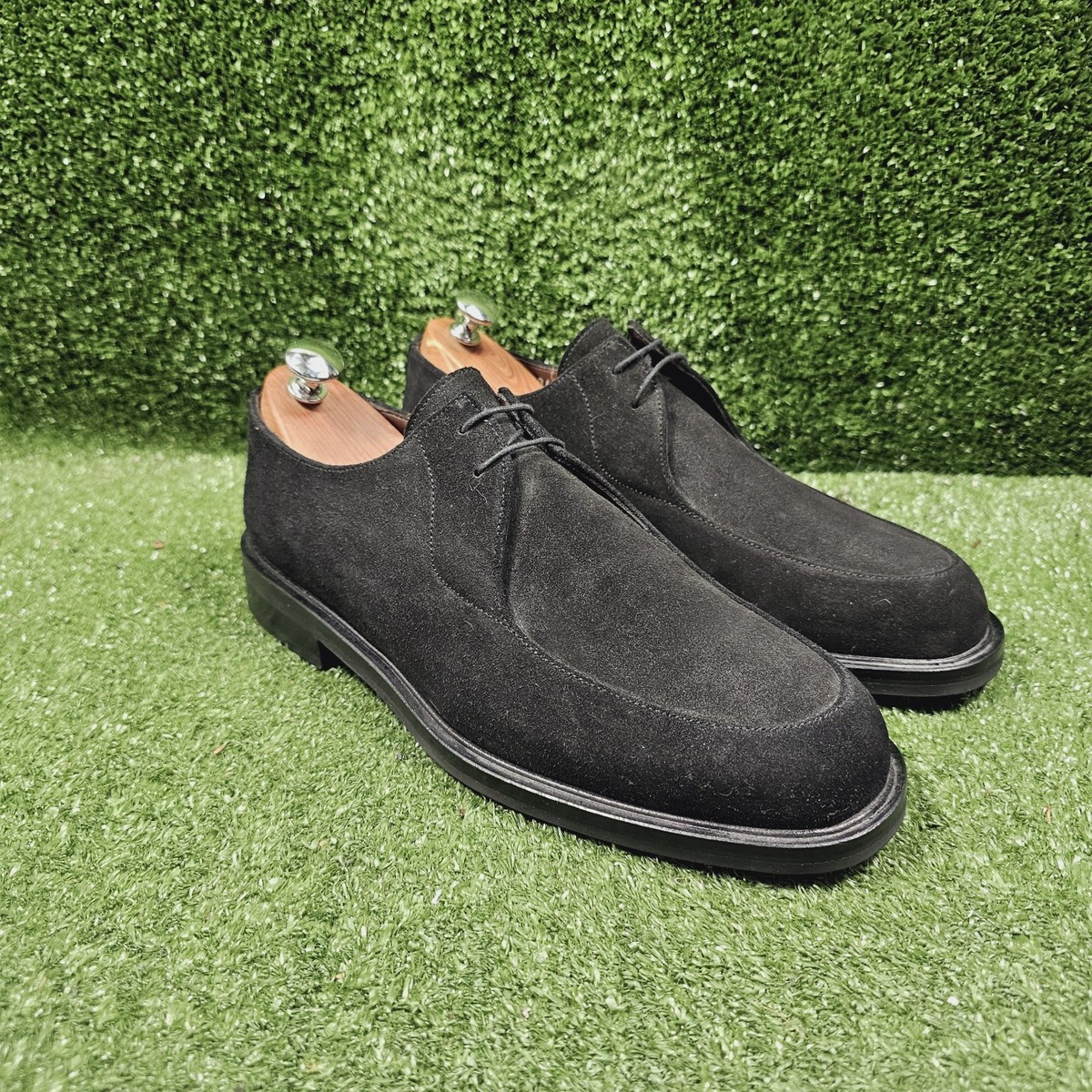 Cole Haan Studio Black Suede Derby Lace Up Italian Made  display picture 3