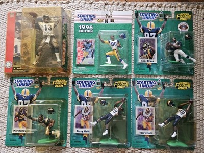 St. Louis Rams Starting Lineup SLU & McFarlane Lot: Warner, Bruce, Faulk, Holt