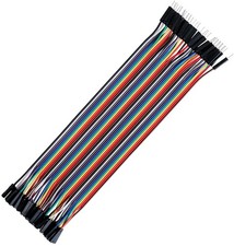 40PCS 20cm 8in Breadboard Jumper Wires Female to Male Assorted Dupont Kit Set