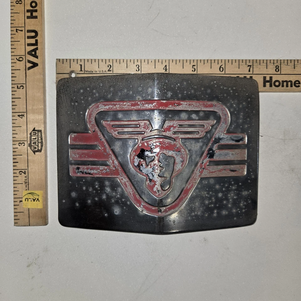 1949 Ford Mercury грузовик решетка радиатора эмблема, крылатый Mercury голова орнамент - Изображение 2 из 4