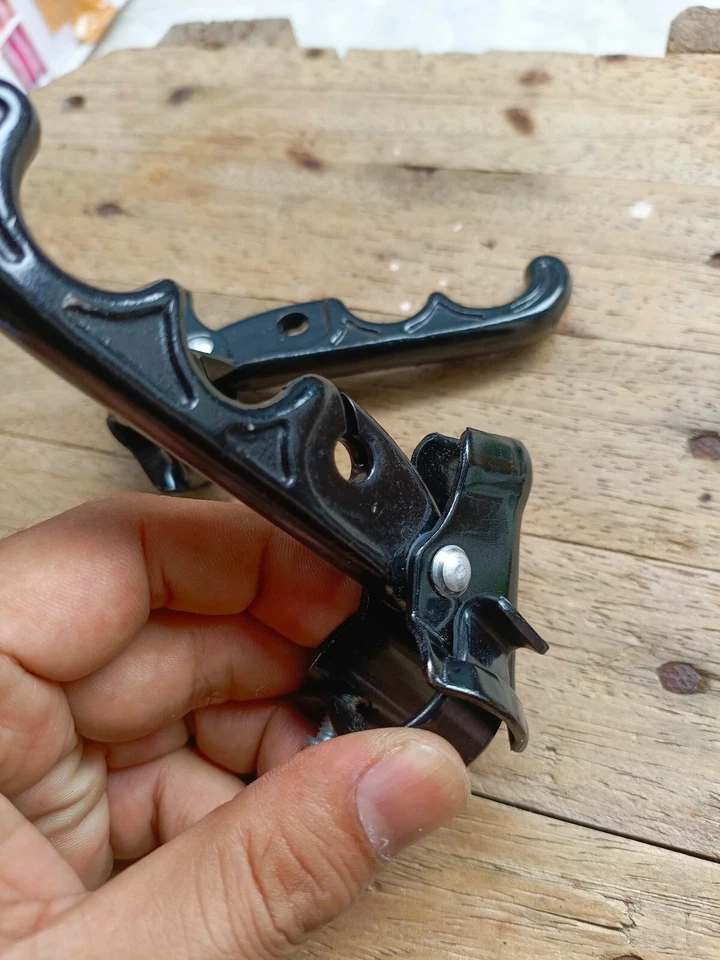 NOS Old School BMX Alavanca Freio 1PC Estilo Vintage PRETO dois dedos - Imagem 3 de 4