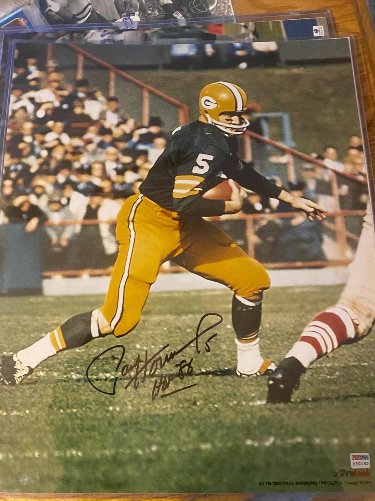 Paul Hornung Autographed Signed Green Bay Packers HOFer 16x20 photo PSA auth. 