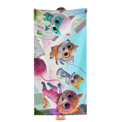 SuperKitties Beach Towel Quick Drying Microfiber Lightweight 30''x60''