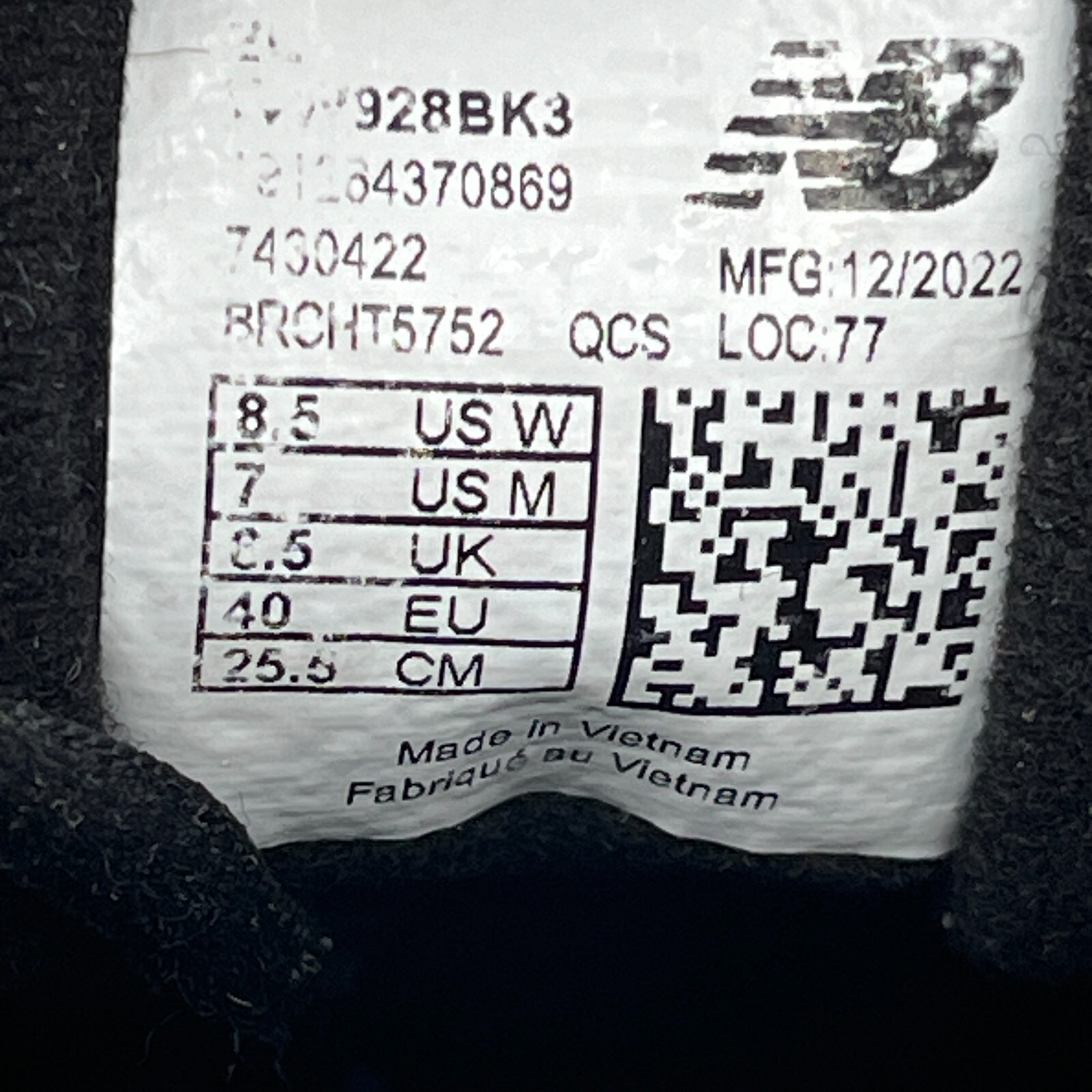 New Balance 928v3 Shoes Men's 7 2E Wide Black Leather Rollbar Walking Sneakers thumbnail 18