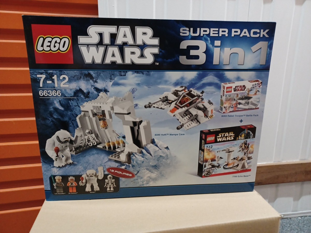 New LEGO 66366 Star Wars comprend set 7749 8083 8089 Hoth Echo