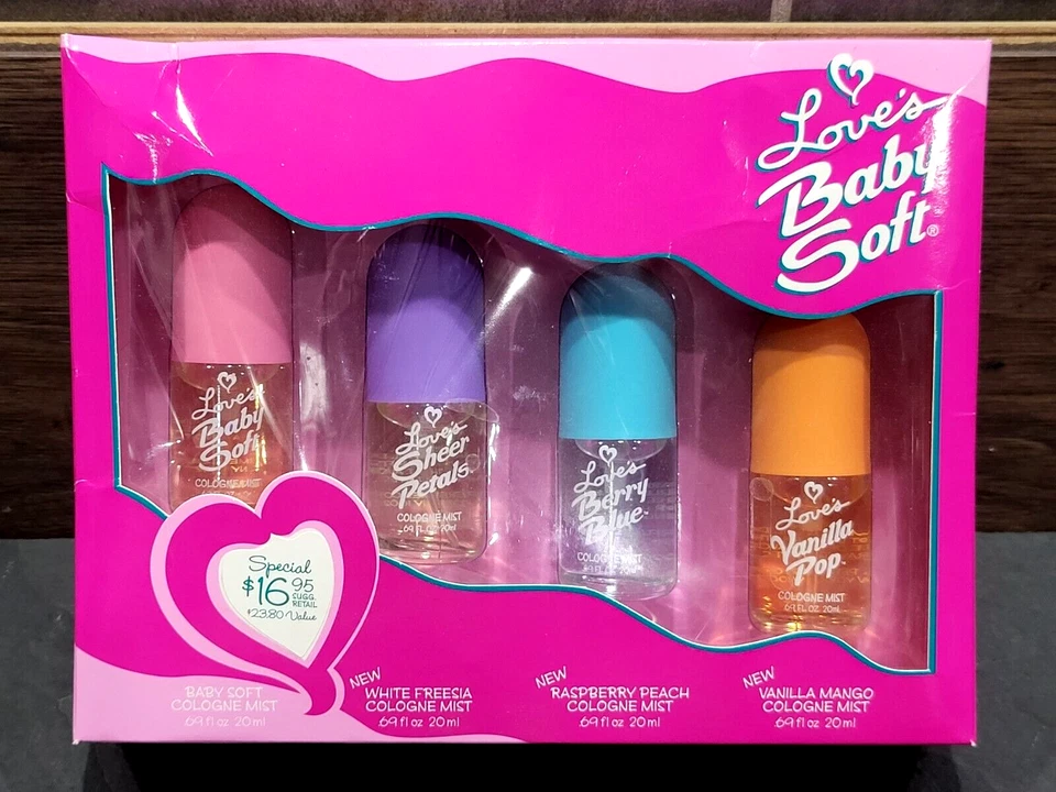 Dana Love's ~ bebé suave, pétalos transparentes, azul baya, pop vainilla ~ 0,69 oz colonia Foto 4 de 4