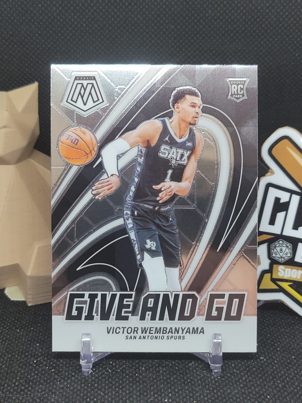 Victor Wembanyama 2023-24 Panini Mosaic #12 Give and Go Rookie Card (CBRP)