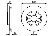 Disque de frein Peugeot 605