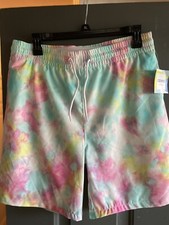 Cabana By Crown  Ivy Boys Size XL 18-20 Tie Dye Swim Beach Board Shorts