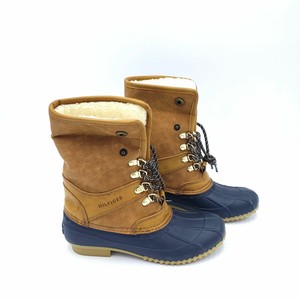 tommy hilfiger rusteen faux shearling lined duck boot