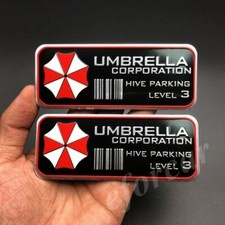 2x Resident Evil Umbrella Corporation Emblem Car Badge Decal Sticker Motorcycle 2x Resident Evil Umbrella Corporation Emblem Car Badge Decal Sticker Motorcycle