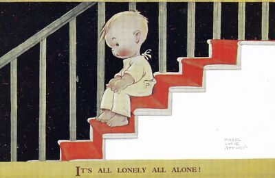 Alles einsam ganz allein! von Mabel Lucie Attwell unbenutzt um 1931 - Valentinstag